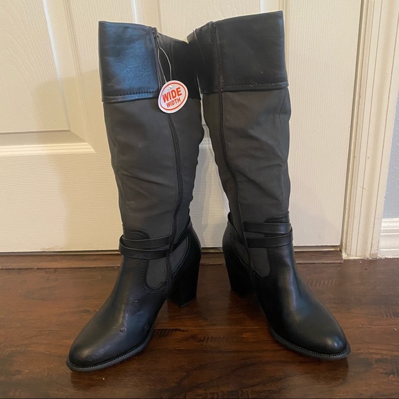 White Mountain Black Tall Boots - Picture 2 of 10